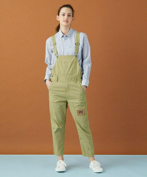 FRAPBOIS(フラボア)の「ムーブカラー サロペット(サロペット/オーバーオール・レディース・オリーブ/ピンク/クリーム・1/2/3)」の13枚目の写真