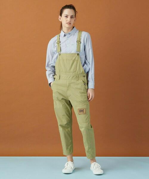 FRAPBOIS(フラボア)の「ムーブカラー サロペット(サロペット/オーバーオール・レディース・オリーブ/ピンク/クリーム・1/2/3)」の11枚目の写真