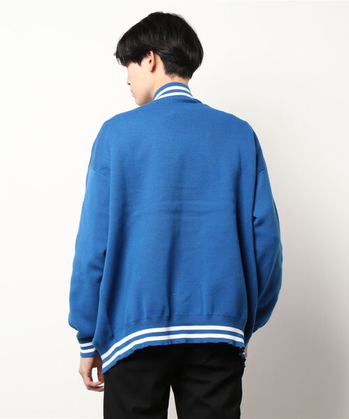 ＪＵＧＬＡＮＳ（ユグランス）の「RINGS　ラインリブカーディガン（カーディガン/ボレロ・メンズ・ブルー/ブラック/グリーン/ホワイト・L/M）」の6枚目の写真