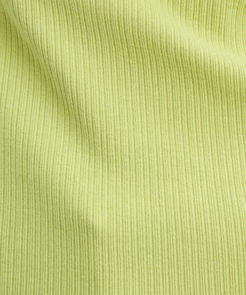green label relaxing(グリーンレーベルリラクシング)の「ランダム リブ タンクトップ(タンクトップ・レディース・ホワイト/ブラック/ライム/モカ・FREE)」の11枚目の写真