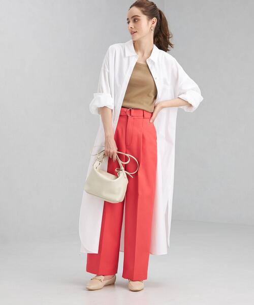 green label relaxing(グリーンレーベルリラクシング)の「ランダム リブ タンクトップ(タンクトップ・レディース・ホワイト/ブラック/ライム/モカ・FREE)」の13枚目の写真