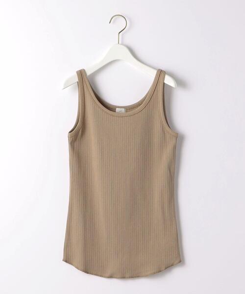 green label relaxing(グリーンレーベルリラクシング)の「ランダム リブ タンクトップ(タンクトップ・レディース・ホワイト/ブラック/ライム/モカ・FREE)」の21枚目の写真
