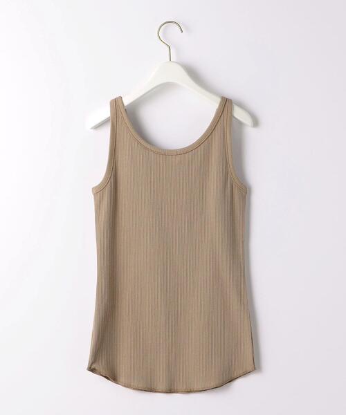 green label relaxing(グリーンレーベルリラクシング)の「ランダム リブ タンクトップ(タンクトップ・レディース・ホワイト/ブラック/ライム/モカ・FREE)」の22枚目の写真