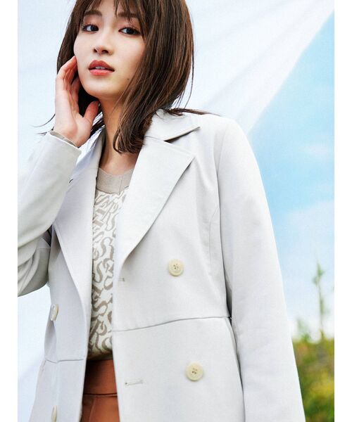 RESEXXY（リゼクシー）の「Vネックオフショルニットトップス（ニット/セーター・レディース・ブラック/ベージュ/ブルー・FREE）」の13枚目の写真