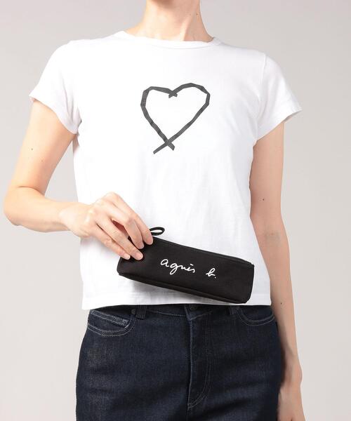 agnes b.（アニエスベー）の「WEB限定 ロゴポーチ GO03‐06（ポーチ・レディース・ブラック・FREE）」の2枚目の写真