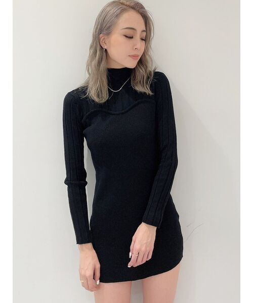 免税 店 安い ベアデザインニットタイトワンピース ワンピース Gyda ジェイダ のファッション 大流行中 Arenatheatre Net