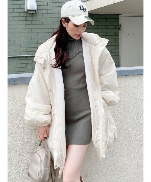 GYDA（ジェイダ）の「ベアデザインニットタイトワンピース（ワンピース・レディース・ベージュ/ブラック/オリーブ・FREE）」の6枚目の写真