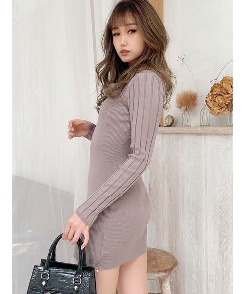 GYDA（ジェイダ）の「ベアデザインニットタイトワンピース（ワンピース・レディース・ベージュ/ブラック/オリーブ・FREE）」の18枚目の写真