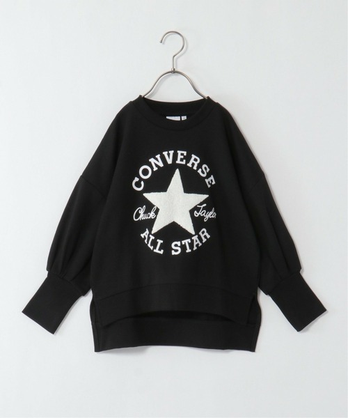 キッズ Converse コンバース 裏毛ロングリブトレーナー 130 160cm