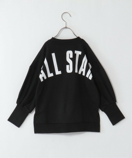CONVERSE ALL STAR(コンバースオールスター)の「【キッズ】CONVERSE コンバース 裏毛ロングリブトレーナー(130~160cm)(スウェット・キッズ・ホワイト/ブラック・130/140/150/160)」の14枚目の写真