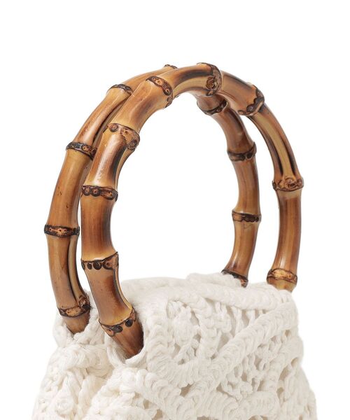 CATERINA BERTINI（カテリーナベルティーニ）の「Caterina Bertini:レースバッグ◆（ハンドバッグ・レディース・オフホワイト・ONE SIZE）」の3枚目の写真