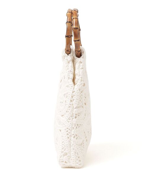 CATERINA BERTINI（カテリーナベルティーニ）の「Caterina Bertini:レースバッグ◆（ハンドバッグ・レディース・オフホワイト・ONE SIZE）」の4枚目の写真