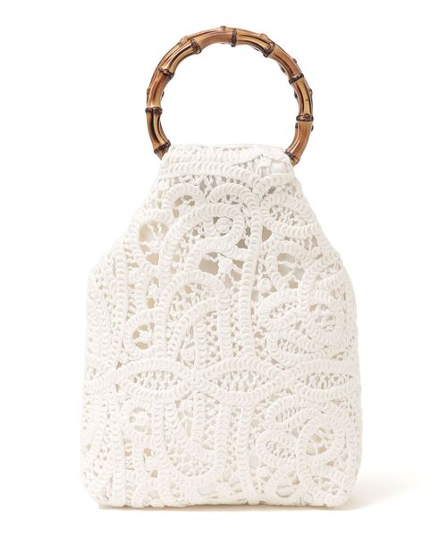 CATERINA BERTINI（カテリーナベルティーニ）の「Caterina Bertini:レースバッグ◆（ハンドバッグ・レディース・オフホワイト・ONE SIZE）」の5枚目の写真