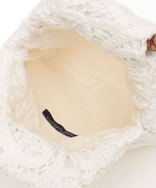 CATERINA BERTINI（カテリーナベルティーニ）の「Caterina Bertini:レースバッグ◆（ハンドバッグ・レディース・オフホワイト・ONE SIZE）」の6枚目の写真