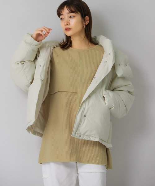 KBF（ケイビーエフ）の「パッチワークRIBチュニック（Tシャツ/カットソー・レディース・キャメル/ブラウン/オートミール・ONE）」の15枚目の写真