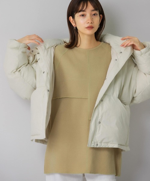 KBF（ケイビーエフ）の「パッチワークRIBチュニック（Tシャツ/カットソー・レディース・キャメル/ブラウン/オートミール・ONE）」の16枚目の写真