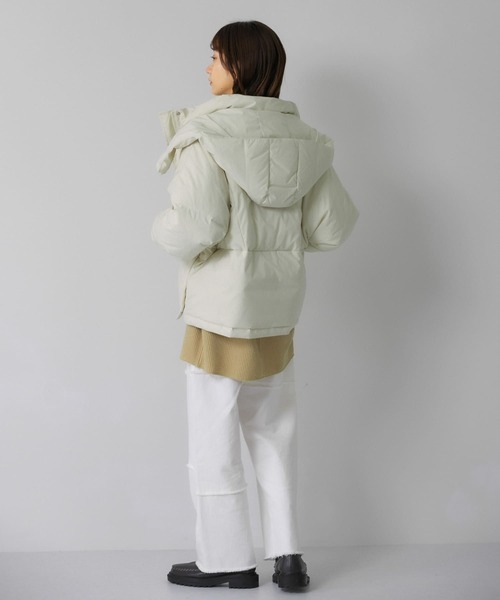 KBF（ケイビーエフ）の「パッチワークRIBチュニック（Tシャツ/カットソー・レディース・キャメル/ブラウン/オートミール・ONE）」の19枚目の写真