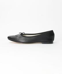 美品✨repettoレペット バレーシューズ MANON リボン ブラック 38 Repetto（レペット）の「【別注】＜repetto(レペット)＞MANON バレエ