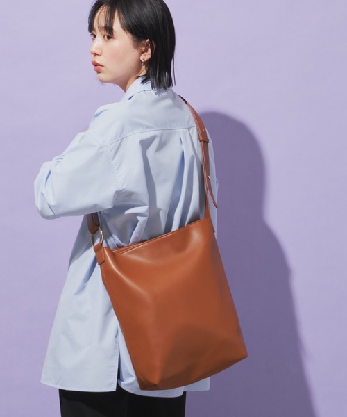 Aunt Marie's（アントマリーズ）の「シンプルリングワンハンドルショルダーバッグ / トートバッグ（トートバッグ・レディース・ブラウン/アイボリー/ブラック/ベージュ・FREE）」の17枚目の写真