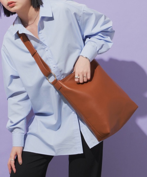 Aunt Marie's（アントマリーズ）の「シンプルリングワンハンドルショルダーバッグ / トートバッグ（トートバッグ・レディース・ブラウン/アイボリー/ブラック/ベージュ・FREE）」の18枚目の写真