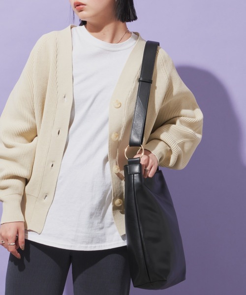 Aunt Marie's（アントマリーズ）の「シンプルリングワンハンドルショルダーバッグ / トートバッグ（トートバッグ・レディース・ブラウン/アイボリー/ブラック/ベージュ・FREE）」の8枚目の写真