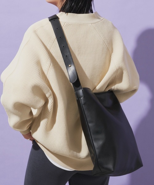 Aunt Marie's（アントマリーズ）の「シンプルリングワンハンドルショルダーバッグ / トートバッグ（トートバッグ・レディース・ブラウン/アイボリー/ブラック/ベージュ・FREE）」の12枚目の写真