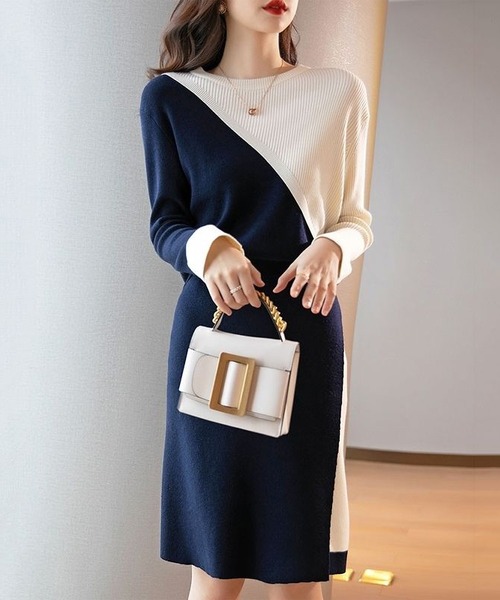 新品含む4点セット　まとめ売り レディース服　コーデ売り ニット　スカート 楽天市場】ニット セットアップ レディース スカート上品 きれいめ