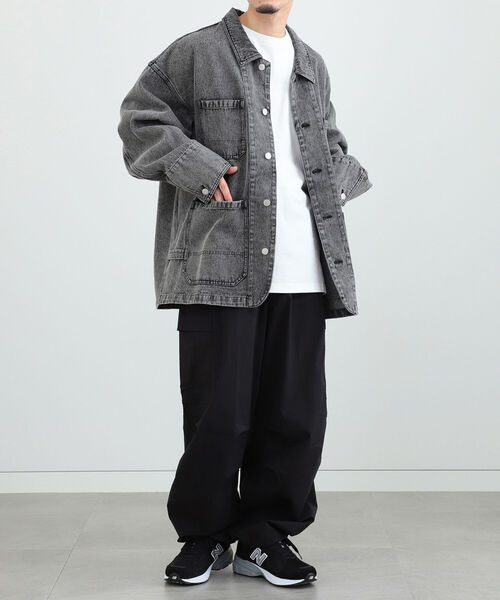BeAMS DOT（ビームスドット）の「【WEB限定】BeAMS DOT / デニム カバーオール（ブルゾン・メンズ・ライトブルー/ブラック・MEDIUM/LARGE）」の11枚目の写真