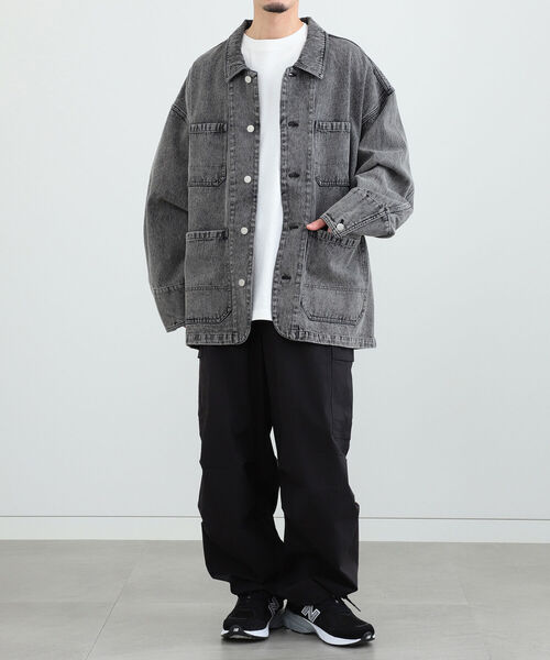 BeAMS DOT（ビームスドット）の「【WEB限定】BeAMS DOT / デニム カバーオール（ブルゾン・メンズ・ライトブルー/ブラック・MEDIUM/LARGE）」の12枚目の写真