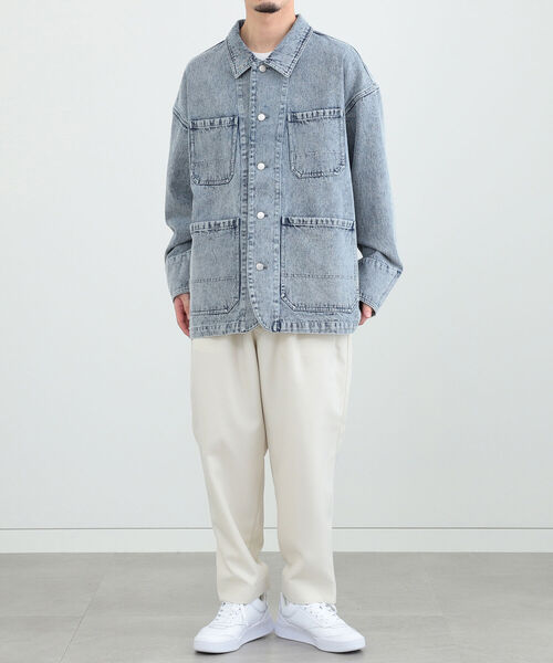 BeAMS DOT（ビームスドット）の「【WEB限定】BeAMS DOT / デニム カバーオール（ブルゾン・メンズ・ライトブルー/ブラック・MEDIUM/LARGE）」の14枚目の写真