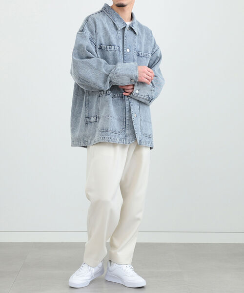 BeAMS DOT（ビームスドット）の「【WEB限定】BeAMS DOT / デニム カバーオール（ブルゾン・メンズ・ライトブルー/ブラック・MEDIUM/LARGE）」の15枚目の写真