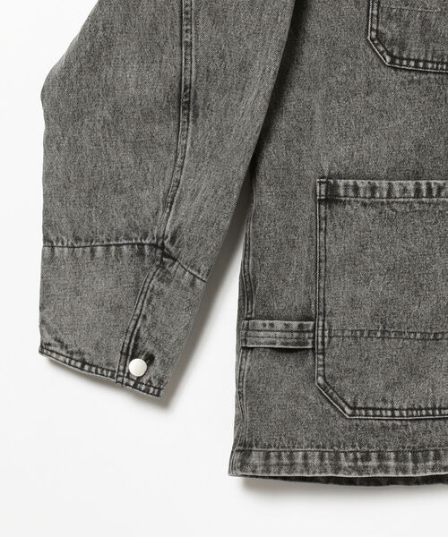 BeAMS DOT（ビームスドット）の「【WEB限定】BeAMS DOT / デニム カバーオール（ブルゾン・メンズ・ライトブルー/ブラック・MEDIUM/LARGE）」の18枚目の写真