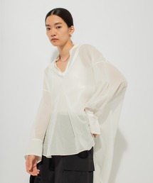 N.O.R.C（ノーク）の「シアーオーバーサイズスキッパーシャツ（シャツ/ブラウス）」