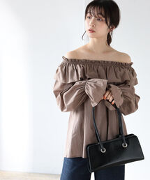 BeAMS DOT | 【WEB限定】BeAMS DOT / 2way ボリューム フリル襟ブラウス(シャツ/ブラウス)