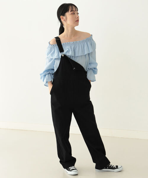 BeAMS DOT（ビームスドット）の「【WEB限定】BeAMS DOT / 2way ボリューム フリル襟ブラウス（シャツ/ブラウス・レディース・ホワイト/ブルー系その他/ブラウン系その他4・FREE）」の5枚目の写真