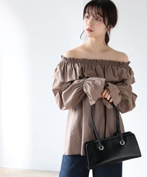 BeAMS DOT | 【WEB限定】BeAMS DOT / 2way ボリューム フリル襟ブラウス(シャツ/ブラウス)