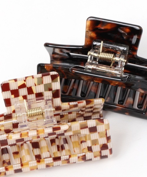 LEPSIM（レプシィム）の「ガラバンスクリップ[スクエア]　264473（バレッタ/ヘアクリップ・レディース・アイボリー/ブラウン/ベージュ・ONE SIZE）」の8枚目の写真