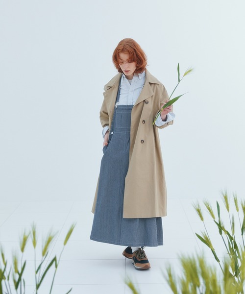 EDIT Gris（エディットグリ）の「ヒッコリーサロペットスカート（サロペット/オーバーオール・レディース・ホワイト/ブラック・FREE）」の22枚目の写真