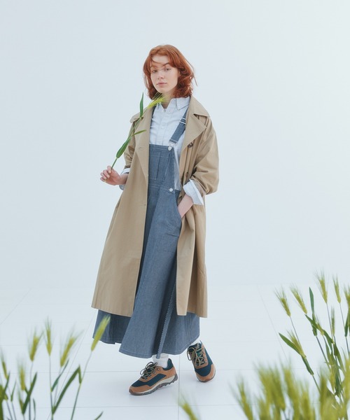 EDIT Gris（エディットグリ）の「ヒッコリーサロペットスカート（サロペット/オーバーオール・レディース・ホワイト/ブラック・FREE）」の21枚目の写真