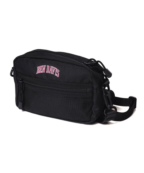 BEN DAVIS(ベンデイビス)の「《BEN DAVIS》MINI SHOLDER COLLEGE(ショルダーバッグ・メンズ・ブラック×ホワイト/ブラック×レッド/ブラック×グリーン/ブラック×パープル/ブラック×ブルー・FREE)」の3枚目の写真