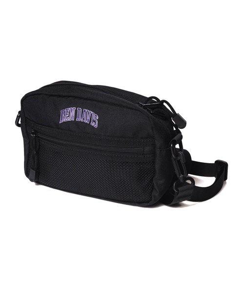 BEN DAVIS(ベンデイビス)の「《BEN DAVIS》MINI SHOLDER COLLEGE(ショルダーバッグ・メンズ・ブラック×ホワイト/ブラック×レッド/ブラック×グリーン/ブラック×パープル/ブラック×ブルー・FREE)」の6枚目の写真