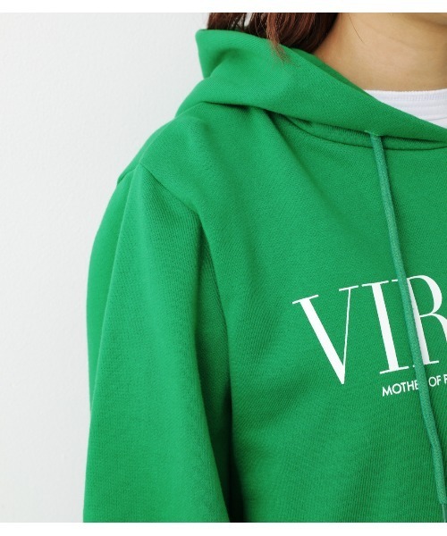 RODEO CROWNS WIDE BOWL(ロデオクラウンズワイドボウル)の「VIRGINIAパーカー(パーカー・レディース・グリーン/ネイビー/ホワイト・FREE)」の19枚目の写真