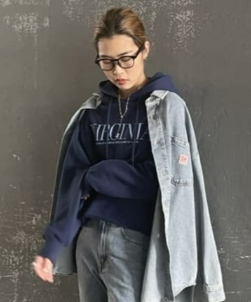 RODEO CROWNS WIDE BOWL(ロデオクラウンズワイドボウル)の「VIRGINIAパーカー(パーカー・レディース・グリーン/ネイビー/ホワイト・FREE)」の10枚目の写真