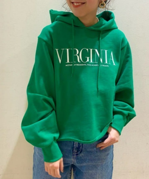 RODEO CROWNS WIDE BOWL(ロデオクラウンズワイドボウル)の「VIRGINIAパーカー(パーカー・レディース・グリーン/ネイビー/ホワイト・FREE)」の11枚目の写真