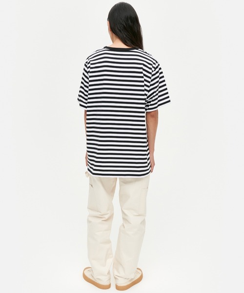 marimekko（マリメッコ）の「【kioski】Tasaraita Unikko / Vihne shirt（Tシャツ/カットソー・レディース・ブラック・SMALL/MEDIUM/LARGE/X-LARGE/X-SMALL）」の6枚目の写真