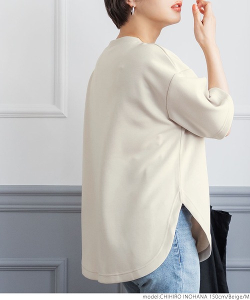 coca（coca）（コカ）の「夏の新感覚5分袖トップス（Tシャツ