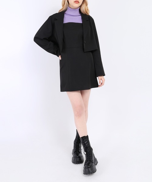 WC（ダブル シー）の「ショートテーラードジャケット（テーラードジャケット・レディース・ブラック系その他/ブラック/ライトパープル・FREE）」の13枚目の写真