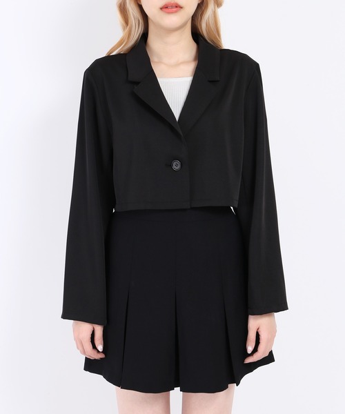 WC（ダブル シー）の「ショートテーラードジャケット（テーラードジャケット・レディース・ブラック系その他/ブラック/ライトパープル・FREE）」の9枚目の写真