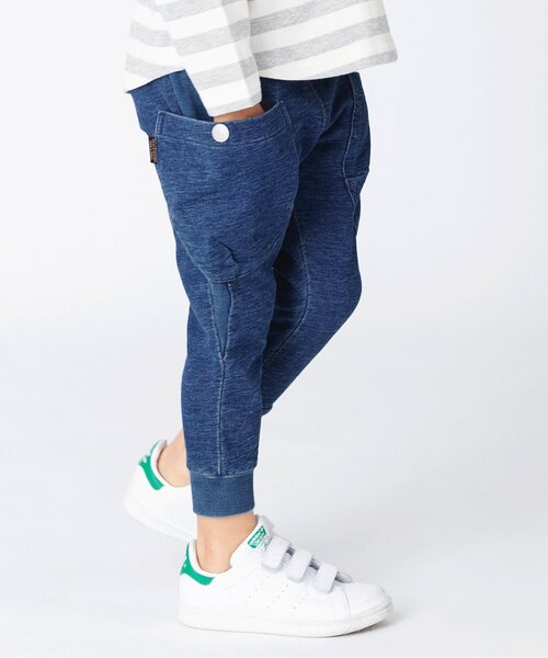 BREEZE(ブリーズ)の「/サイドポケットカットソーパンツ 9分丈(その他パンツ・キッズ・グレー/インディゴブルー/カーキ/ブラック/カモフラージュ・80/90/140/100/120/110/130)」の5枚目の写真