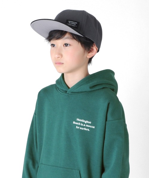 GLAZOS(グラソス)の「ネーム付き配色フラットツイルキャップ(キャップ・キッズ・ブラック/パープル/レッド・フリー)」の8枚目の写真